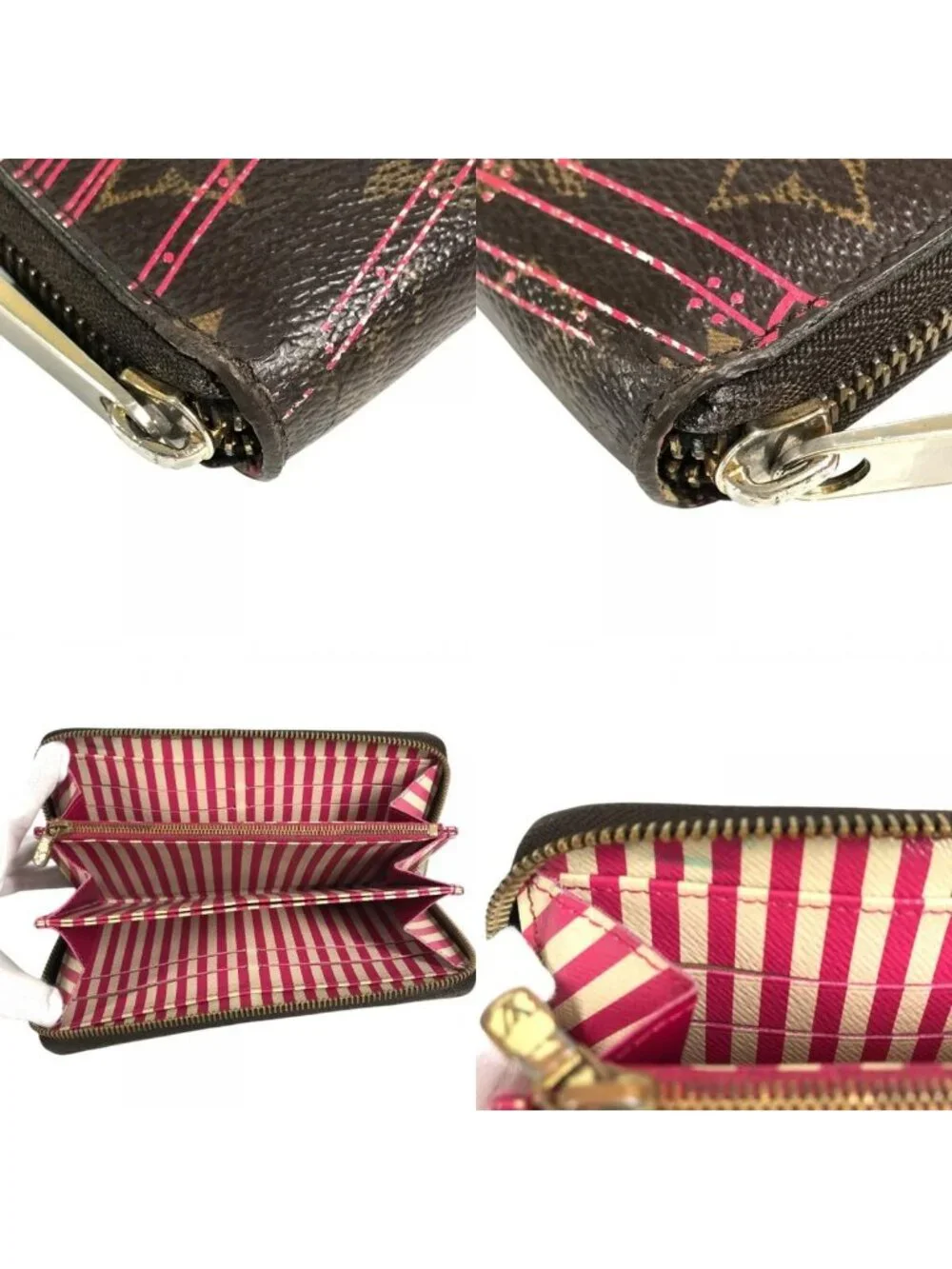 Louis Vuitton Wallet Zippy Monogram Canvas Brown